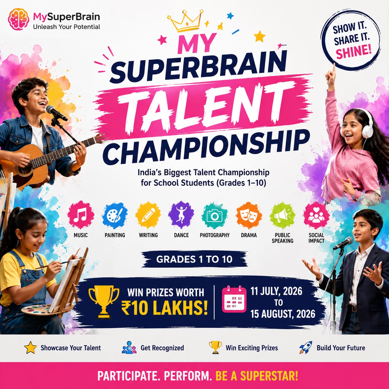 MySuperBrain Talent Championship Poster
